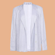 Elegant Dazzling Blouse Set for Special Occasions, Modern Design with Stylish Jacket and Fitted Top, Perfect for Events 4