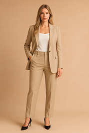 Elegant Two-Piece Women's Suit for Business Meetings and Celebrations 0