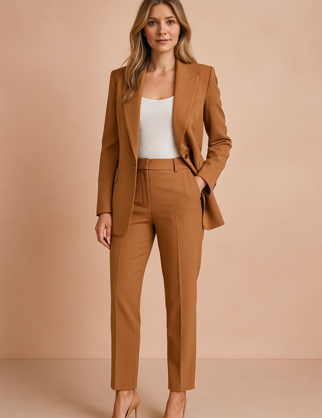 Elegant Two-Piece Women's Suit for Business Meetings and Celebrations 2