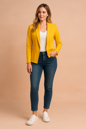 Elegant Women's Everyday Jacket for Office and Casual Outings - Flattering Silhouette, Lightweight Design, Versatile Style 2