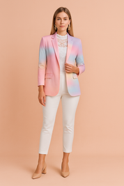 Elegant Women's Jacket with Shawl Collar for Stylish Occasions - Lightweight & Versatile Outerwear 5